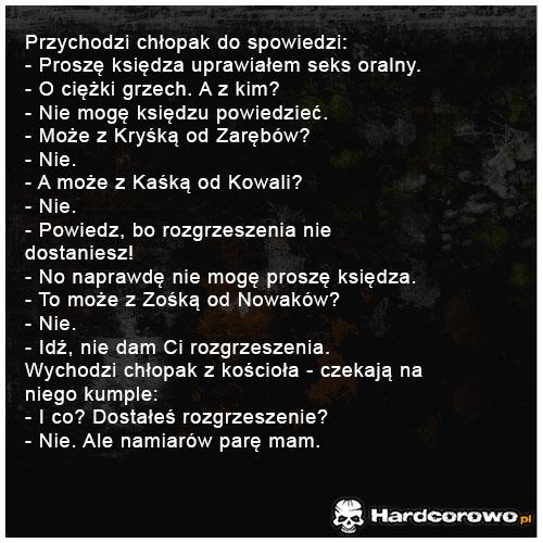 Przychodzi chłopak do spowiedzi - 1