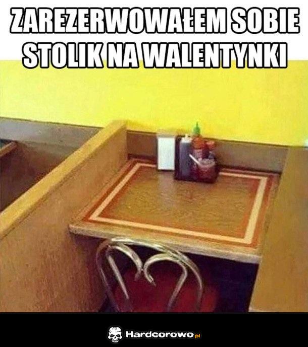 Stolik na walentynki - 1