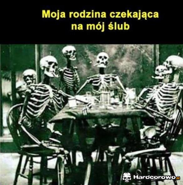 Moja rodzina czekająca na mój ślub - 1