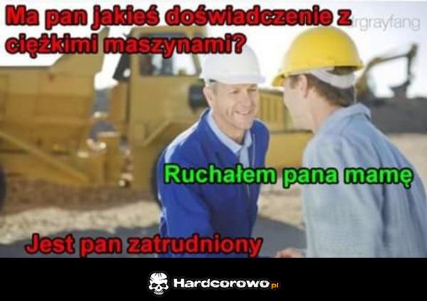 Doświadczenie na budowie - 1