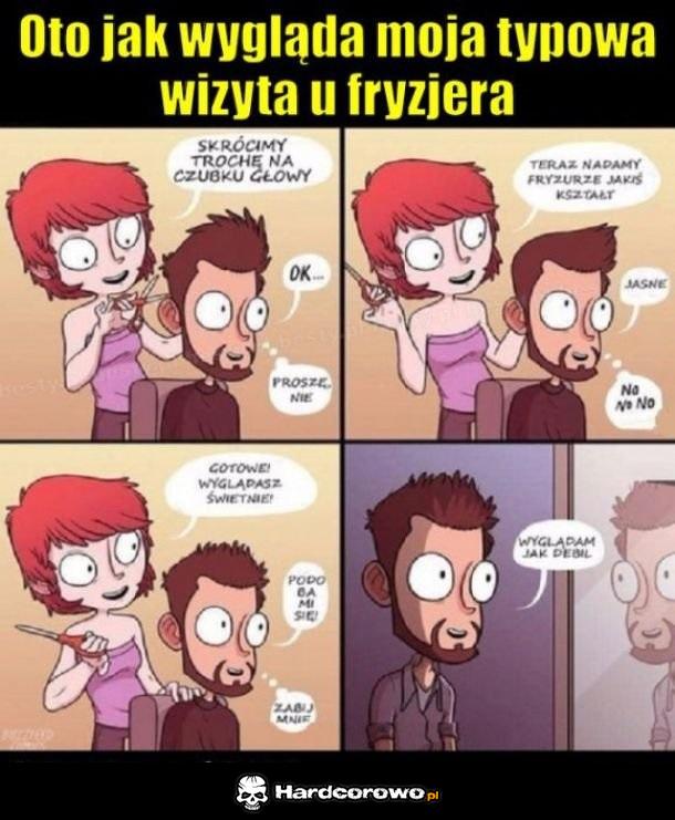Typowa wizyta u fryzjera - 1