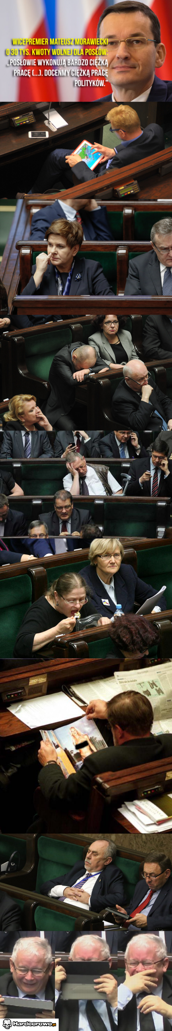 Ciężka praca polityków - 1