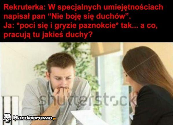 Rozmowa kwalifikacyjna - 1