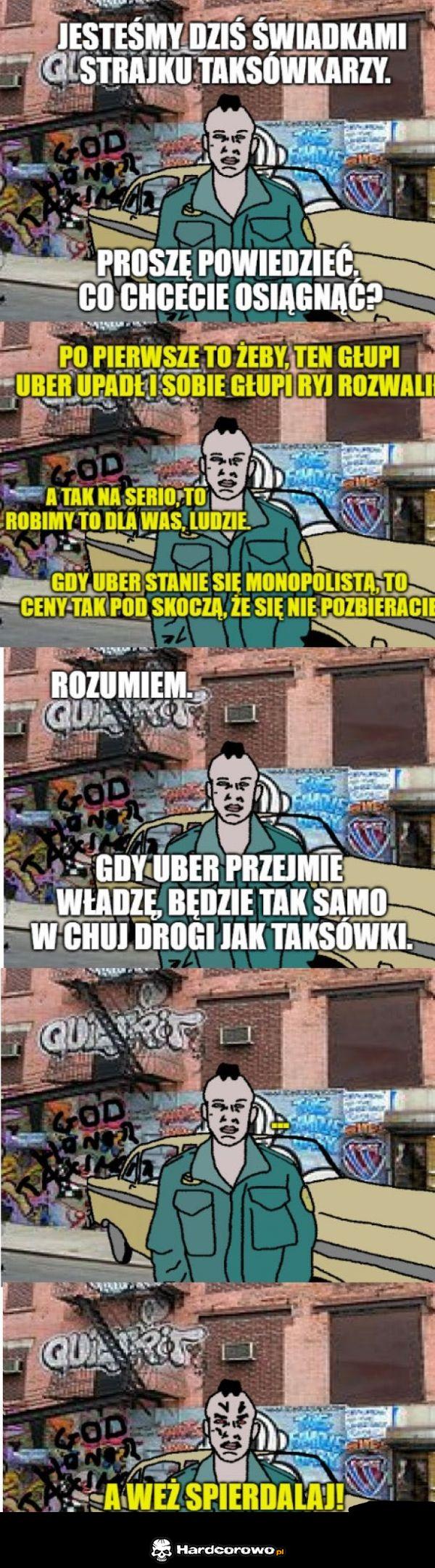 Strajk taksówkarzy - 1