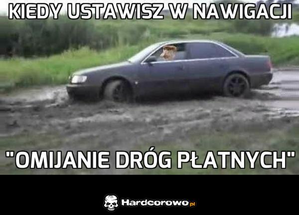 Kiedy ustawisz w nawigacji omijanie dróg płatnych - 1