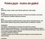 Trudny Polski język
