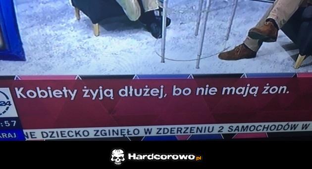 Kobiety żyją dłużej, bo nie mają żon - 1