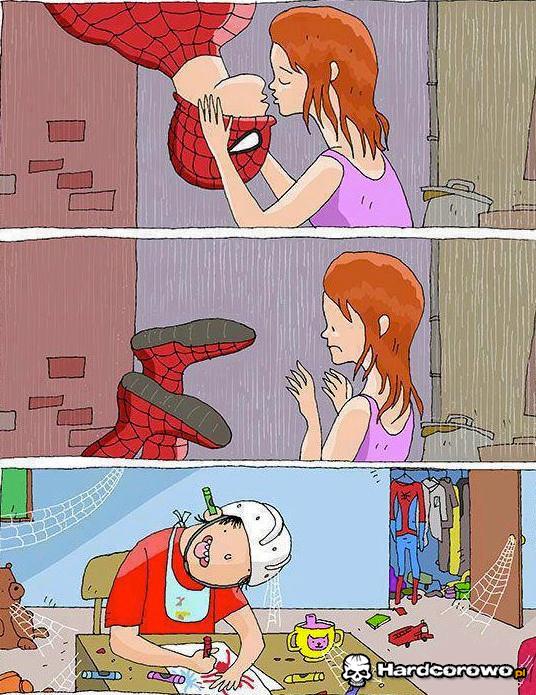Tyle zostało ze spidermana - 1