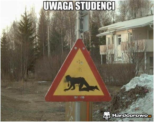 Uwaga studenci  - 1