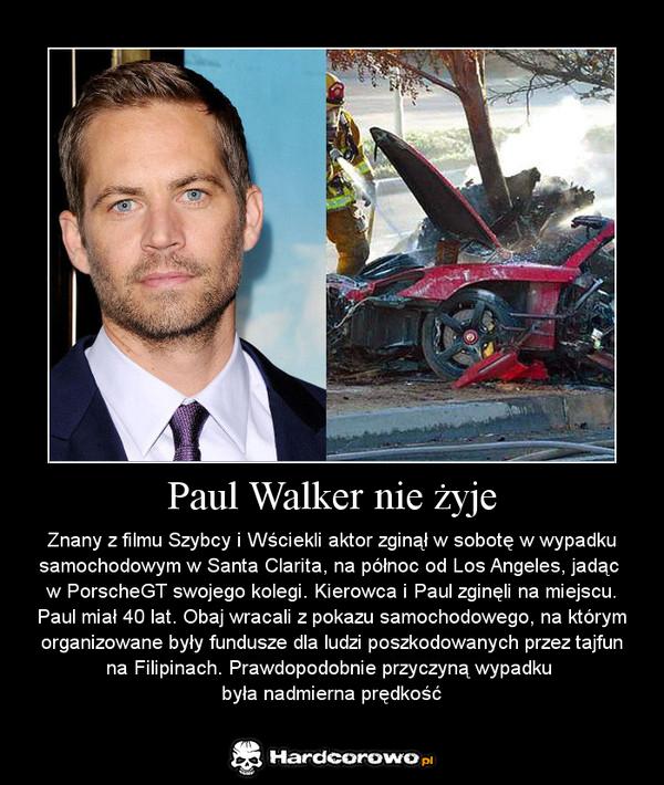 Paul Walker nie żyje - 1