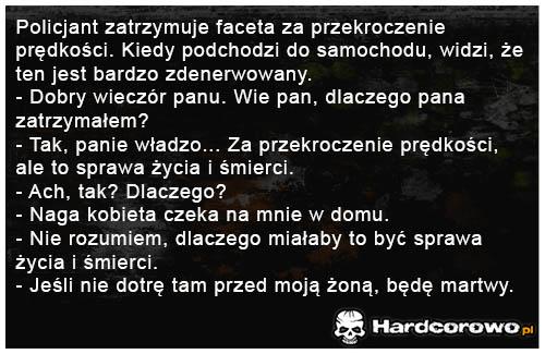 Policjant zatrzymuje faceta - 1