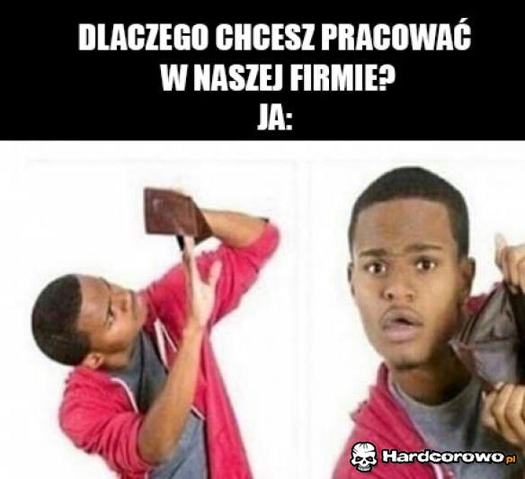 Rozmowa kwalifikacyjna - 1