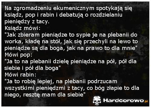 Rozdzielanie pieniędzy z tacy - 1