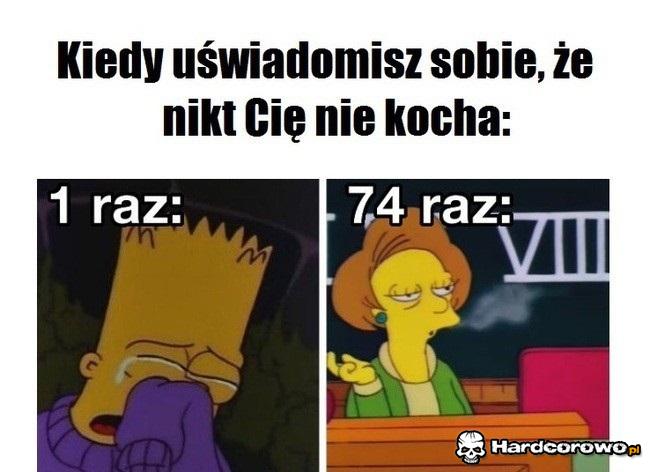 Kiedy uświadomisz sobie, że nikt Cię nie kocha - 1