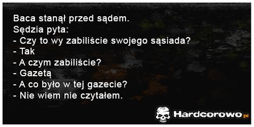 Baca stanął przed sądem - 1