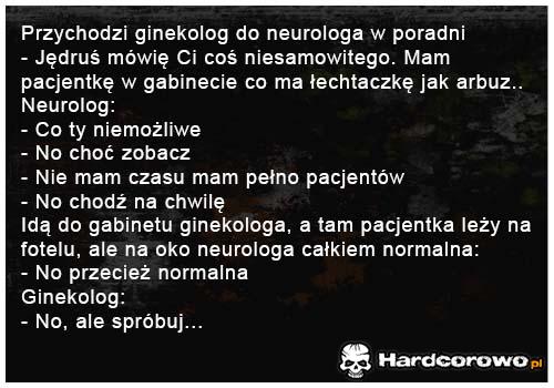 Przychodzi ginekolog do neurologa - 1