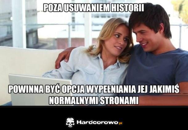 Usuwanie historii - 1