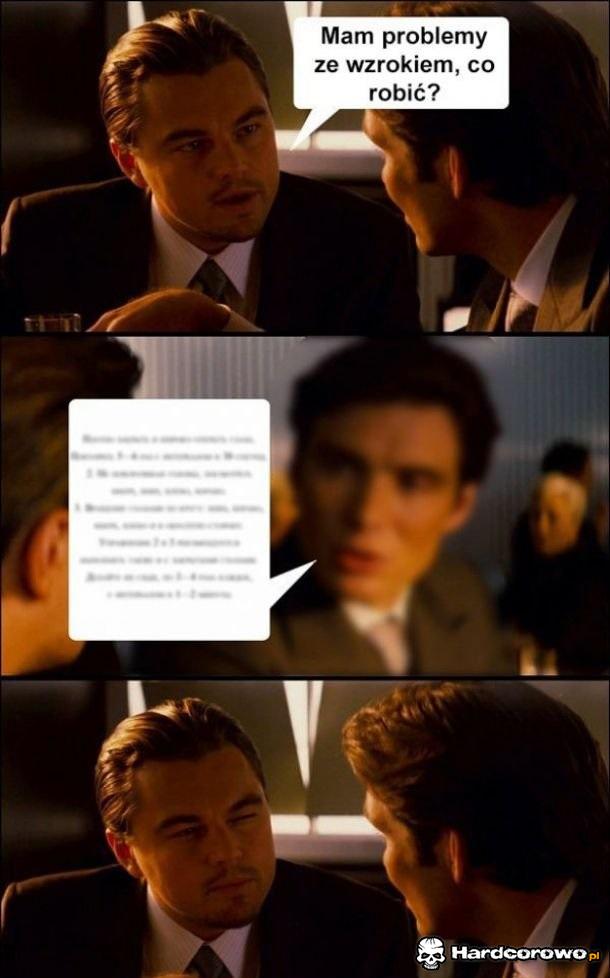 Problem ze wzrokiem - 1