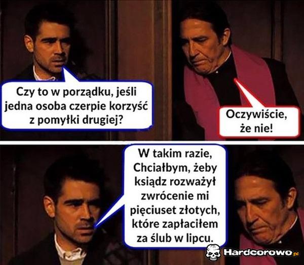 Korzyści z pomyłki innych - 1