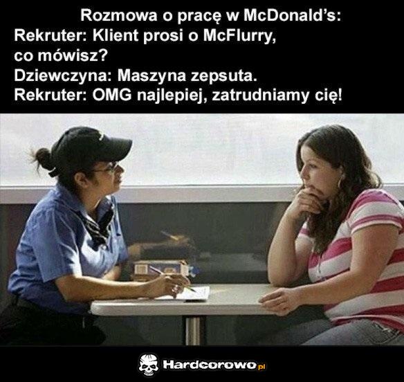 Rozmowa w McD - 1