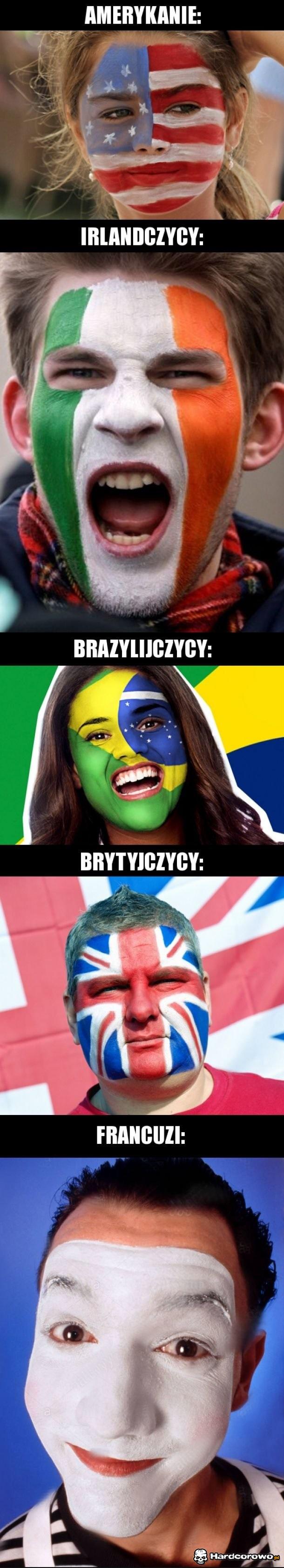 Malowanie twarzy na wzór flagi - 1