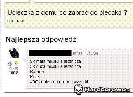 Ucieczka z domu - 1