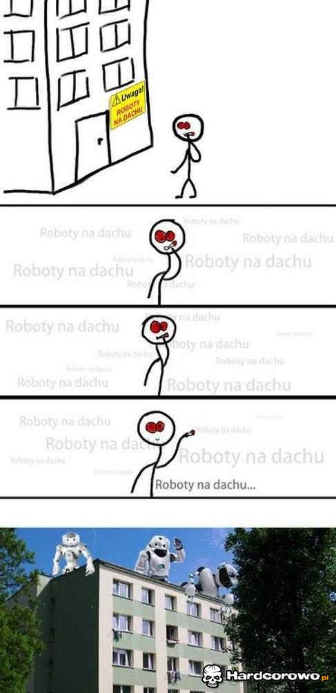 Roboty na dachu - 1