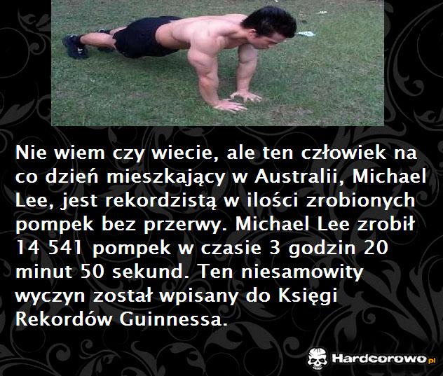 Rekordzista zrobionych pompek - 1