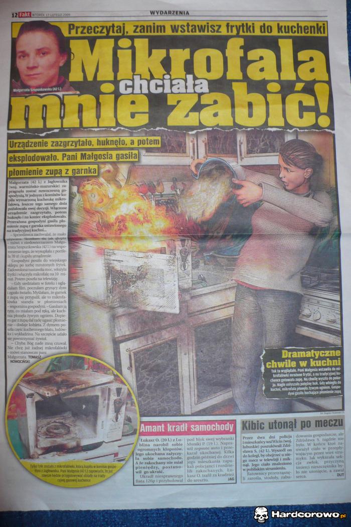 Mikrofala chciała mnie zabić - 1