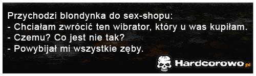 Przychodzi blondynka do sex-shopu - 1