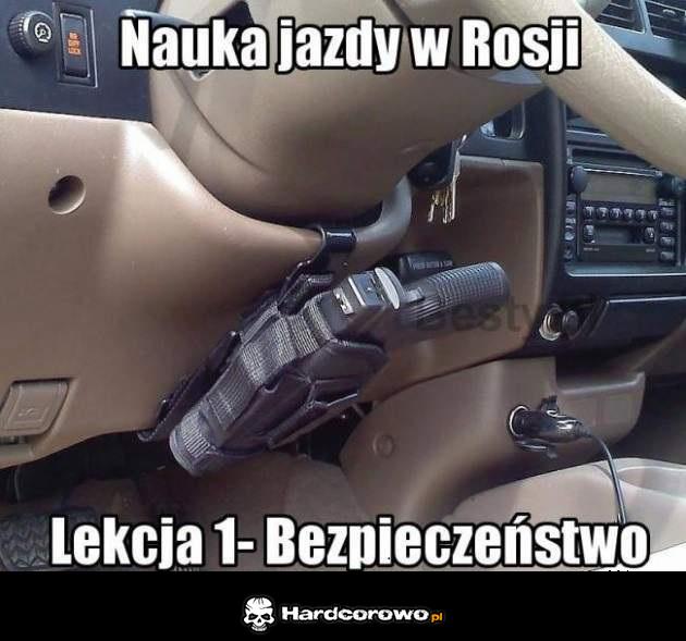Nauka jazdy w Rosji  - 1