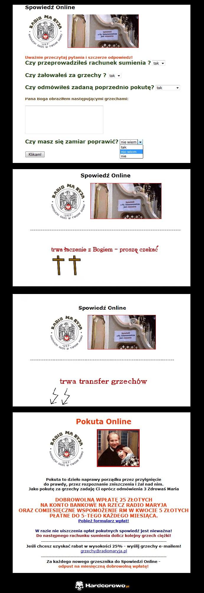 Spowiedź on line wg Radia Maryja - 1