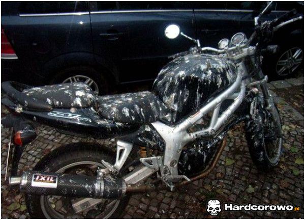 Ptasia zemsta na motocyklu - 1