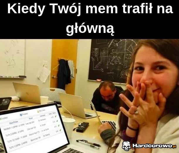 Mem na głównej - 1