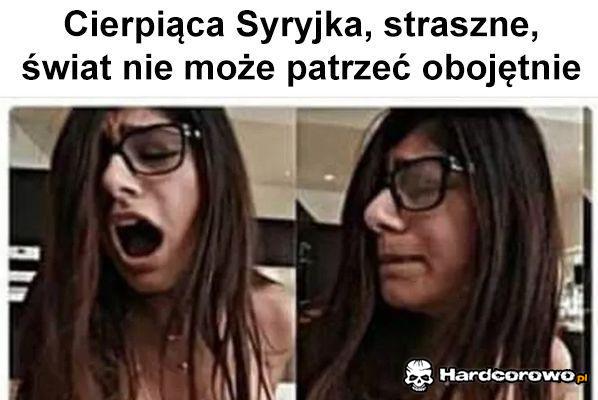Cierpiąca Syryjka - 1