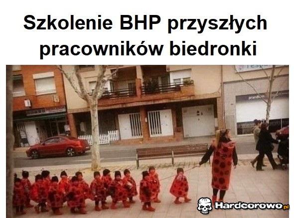 Szkolenie BHP przyszłych pracowników biedronki - 1