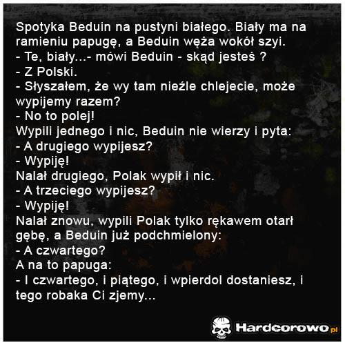 Spotyka Beduin na pustyni białego - 1